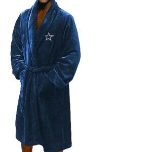 BNWT NFL DALLAS COWBOYS lux plush robe in bold navy (L / XL)